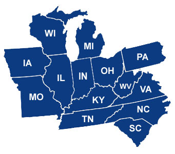 Daystar service area map